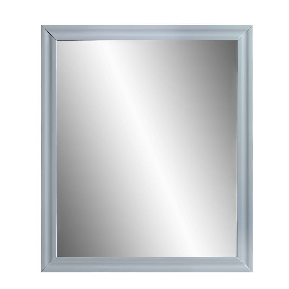 The Gaines Collection is a glamorous and sophisticated grouping that adds a chic style to any room. The gray gloss finish and gold metal accents help to accentuate the clean lines of the pieces and add a pop of glamour. The diagonal line design adds visua