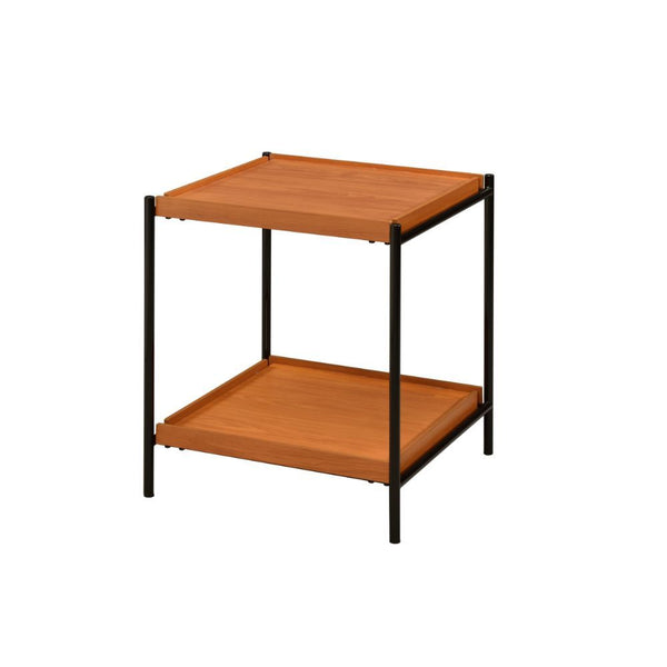  Square End Table â€¢ Storage: Open Compartment (1 Wooden Shelf