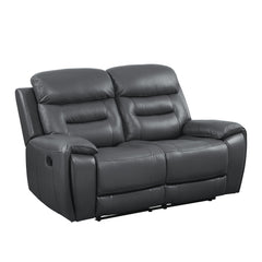 Gray Top Grain Leather Wood (Pine), Plywood, Top Grain Leather, Foam KD Back & Armrest Seat Construction: Pocket Coil Tight Back & Seat Cushion Removable Cushion Cover Loadability: 25 set (3+2+1) / 40-' HQ<br/><br/><b>Product Features</b><ul><li>Seat Cons
