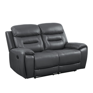 Gray Top Grain Leather Wood (Pine), Plywood, Top Grain Leather, Foam KD Back & Armrest Seat Construction: Pocket Coil Tight Back & Seat Cushion Removable Cushion Cover Loadability: 25 set (3+2+1) / 40-' HQ<br/><br/><b>Product Features</b><ul><li>Seat Cons