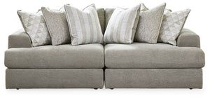 The casual, low-slung shape of this sectional makes it fully lounge-ready. Its deep seating invites you to sink right in, with bold beveled block arms that are softened by bullnose â€œwaterfallâ€ cushions. Best of all, the modular design lets you stage t