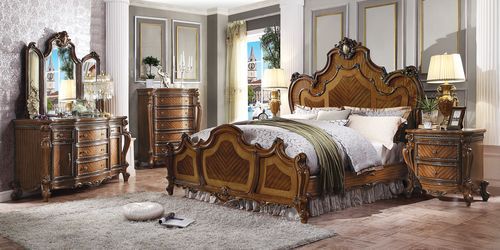 Picardy - Eastern King Bed - Brown, Light - 89-"