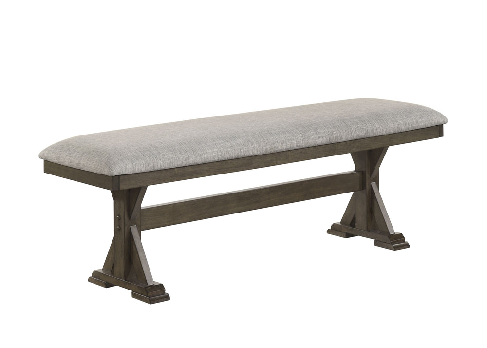 Bring rustic elegance to your dining space with this stunning farmhouse-inspired dining set, designed for both style and functionality. The beautifully crafted table features a robust trestle base, adding character and durability, while its rich wood fini