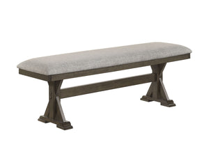 Bring rustic elegance to your dining space with this stunning farmhouse-inspired dining set, designed for both style and functionality. The beautifully crafted table features a robust trestle base, adding character and durability, while its rich wood fini