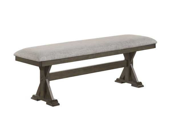 Bring rustic elegance to your dining space with this stunning farmhouse-inspired dining set, designed for both style and functionality. The beautifully crafted table features a robust trestle base, adding character and durability, while its rich wood fini