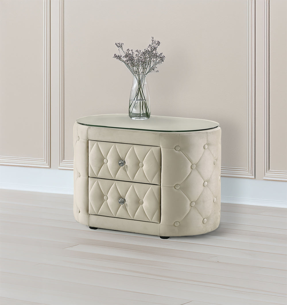 Discover the pinnacle of luxurious comfort and innovative design with our premium night stand, a true centerpiece to any modern bedroom sanctuary. Elegantly crafted with a plush, tufted upholstery, this night stand combines sophisticated style with unpara
