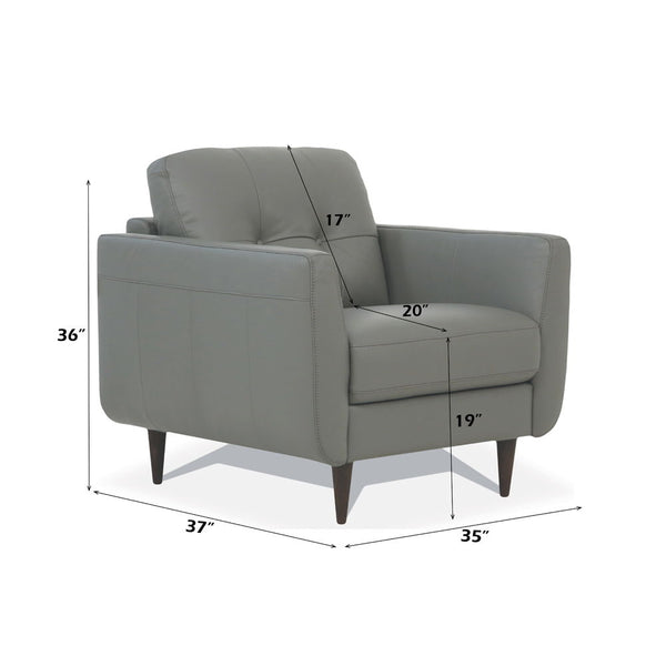 Radwan - Chair - Pesto Green Leather