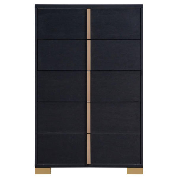 Marceline - 5-Drawer Bedroom Chest - Black