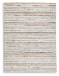 Ready. Set. Style. If youâ€™re looking to freshen a room in a casually cool way, this striped area rug has you covered. Its neutral color palette exudes a relaxed vibe that works in any setting.<br/><br/><b>Product Features</b><ul><li>Made of polypropylen