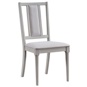 Elevate your dining space with Marta collection. Its elegant gray finish brings a touch of contemporary sophistication to your dining space. Its clean lines and sturdy construction make it a perfect centerpiece for family meals and entertaining guests. Pa
