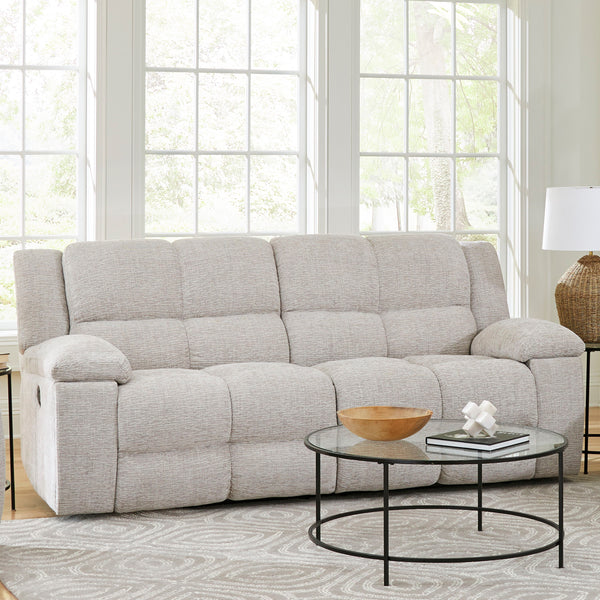 Buster - Manual Reclining Sofa And Loveseat - Opal Taupe