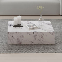 Fritzy collection coffee table, with its sleek white finish and minimalist design, exudes modern elegance. Its clean lines and spacious surface make it a perfect centerpiece for your living room. This table seamlessly blends style and functionality, offer