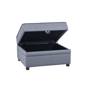  Seat Cushion: 7 Inches H â€¢ Material: Gray Velvet (Solid Pattern) â€¢ Plastic
