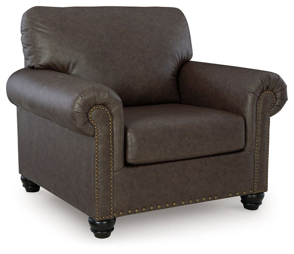 This chair marries classic character with a contemporary attitude. Love the timeless look of leather? Its take on deep brown faux leather is versatile enough to pair with styles from traditional to modern, at a price that wonâ€™t break the bank. Details l