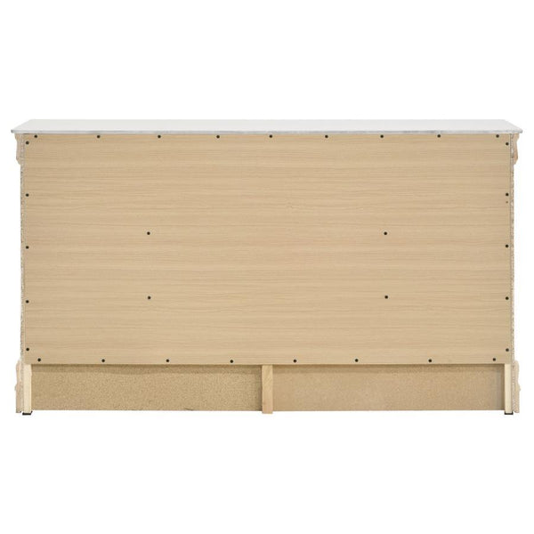 Louis Philippe - 6-Drawer Dresser - White