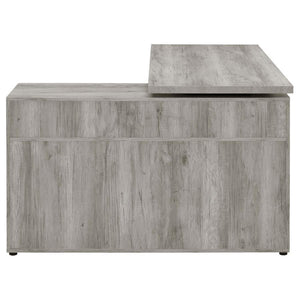 Hertford - L-Shape Computer Desk - Gray Driftwood