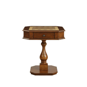  and the table can be used for entertaining or serving. The clipped corners add a sense of traditional craftsmanship while eliminating sh
