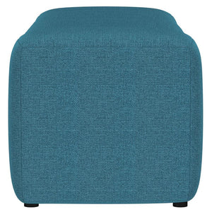 Summer - Fabric Upholstered Tufted Accent Bench - Peacock Blue
