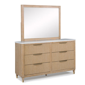 Kara - Queen 5 Piece Bedroom Set - Cerused Natural