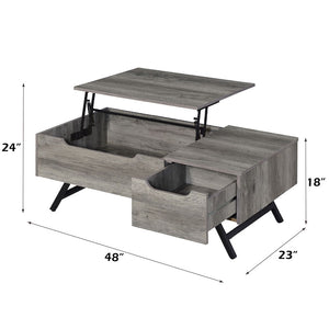 Throm - Coffee Table - Gray Oak Finish