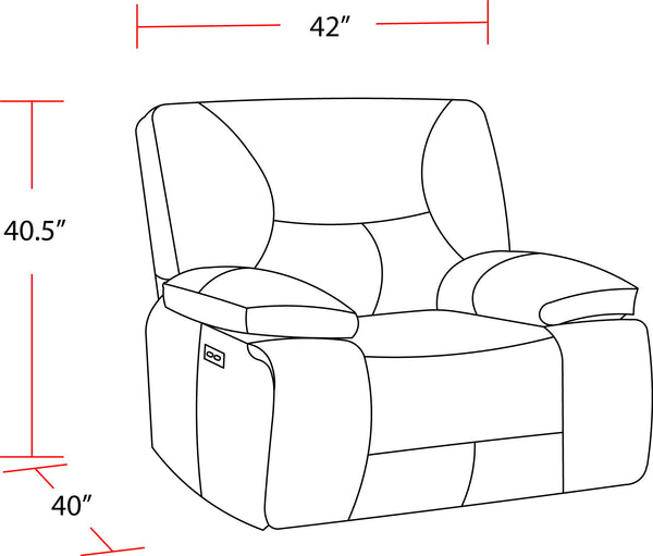 Gladiator - Gravity Power Recliner (Set of 2) - Cobalt Zero