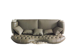 Dresden - Sofa - Vintage Bone White & PU - 47"