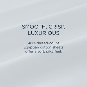 Linens - Tempur Luxe Egyptian Cotton Pillowcase Set - Silver Mist - King