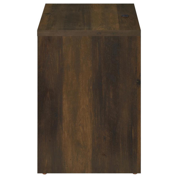 Westpark - 2-Drawer Nightstand LED Lights And USB - Dark Pine