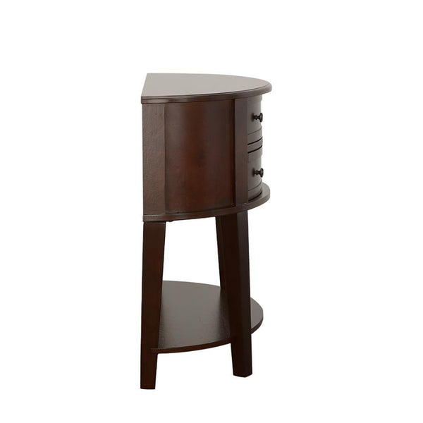  elegant presence. Two drawers off