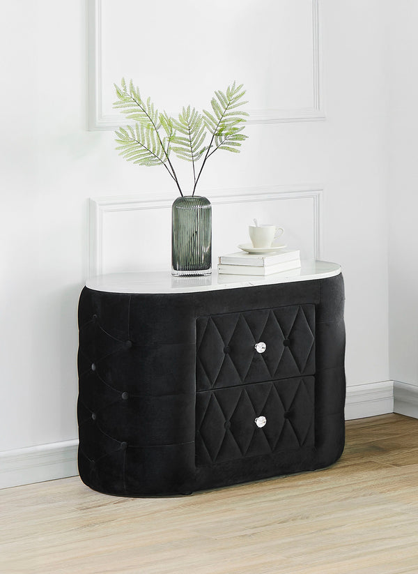 Natalia - Nightstand - Black