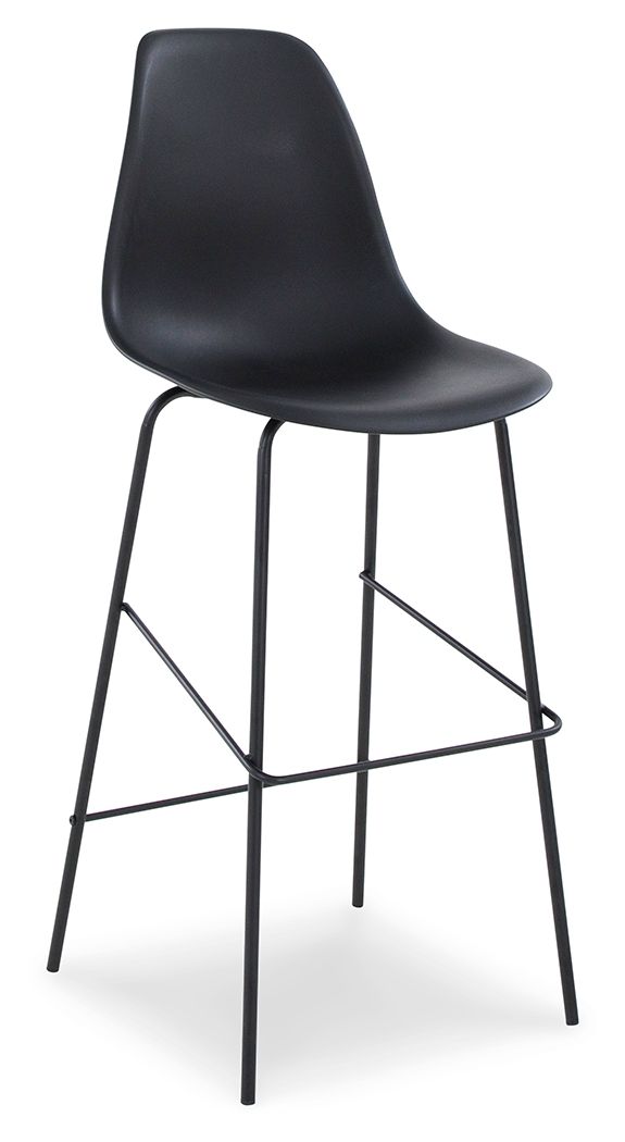 this stool transforms a kitchen island or bre