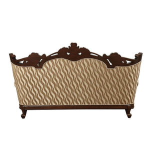  this elegant sofa set come with intricately carved solid wood frame outlines the gracefully curved rolled arms. Crystal like button tufted back