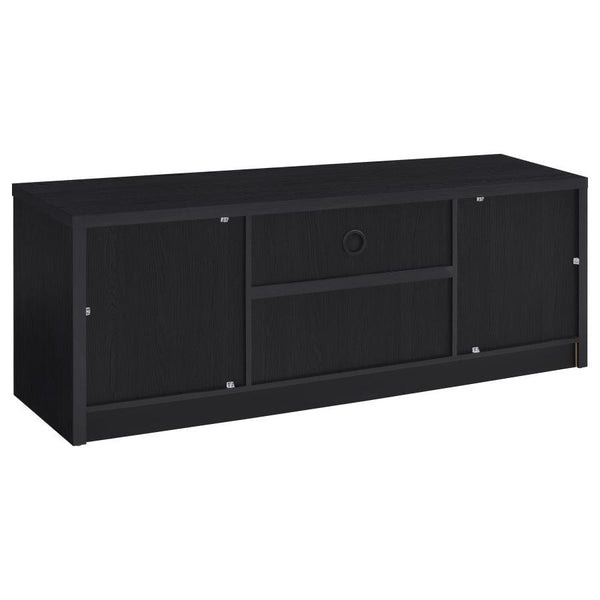 Winfield - 60## 2-Door TV Stand Media Console - Black