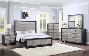 Nicola - Queen Bed - Silver