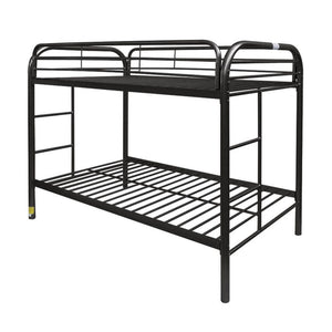 The Thomas twin over twin bunk bed is an amazing space saver, will make a wonderful addition to your children-'s room. Superior quality metal for durability, built-in side ladders for easy access, and full length guard rails for safety. Choose from a vari