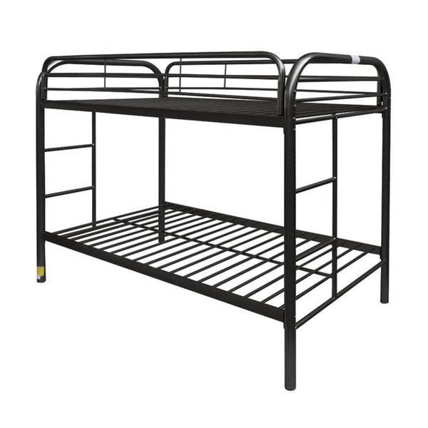 The Thomas twin over twin bunk bed is an amazing space saver, will make a wonderful addition to your children-'s room. Superior quality metal for durability, built-in side ladders for easy access, and full length guard rails for safety. Choose from a vari