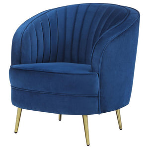  luxurious look. Featuring a sculpted silhouette and channeled backrest