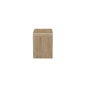 Mara - One Drawer End Table / Bedside Table - Natural
