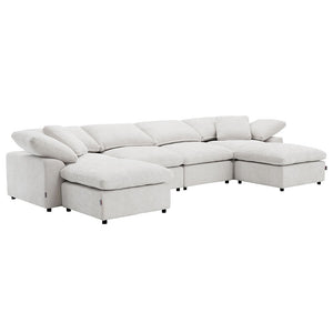 Naveen - Modular Armless Chair - Ivory