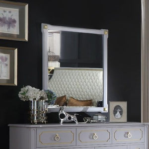 Offering superb style and focus, this House Marchese bedroom set will instantly transform the interior to create a statement. Supremely contemporary, the headboard is upholstered with quality faux leather with nail-head trim. Elegant silhouettes, ornament