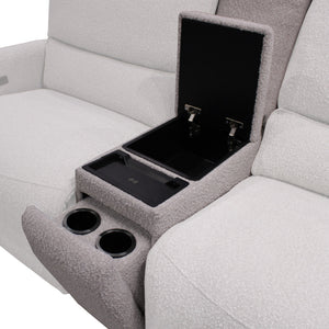 Stellar - 7 Piece Modular Power Reclining Sectional With Power Adjustable Headrests - Bloke Cotton