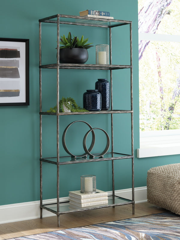  this bookcase provides endless possibilities for displaying your decor. Five shelves offer the perfect perch for potted plants