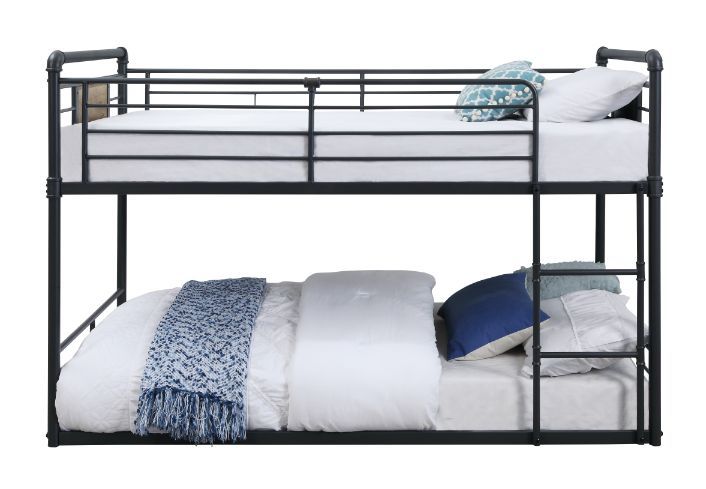 *Number of Slats: 20+7 Distance From Buttom of Top Bunk to Floor: 32-" Recommended Mattress Thickness: 6-" Top 8-" Bottom<br/><br/><b>Product Features</b><ul><li>attress is Not Included, Right Front Facing Ladder</li><li>Case: 1Set/2Ctn</li><li>Finish: An