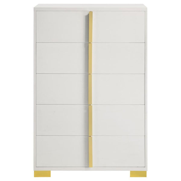 Marceline - 5-Drawer Bedroom Chest - White