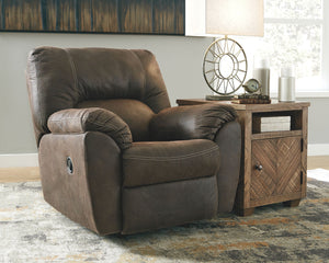  this rocker recliner takes comfort to a whole new level. Faux vintage leather requires minimal care