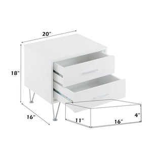 Deoss - Accent Table - White
