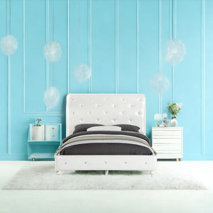 Dorothy - Twin Bed - Pearl White Ivory