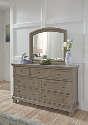 Lettner - Light Gray - 7 Pc. - Dresser