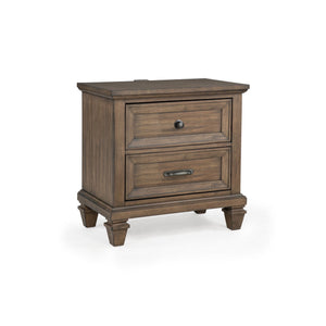 The Mariana 2-Drawer Nightstand is a perfect blend of timeless craftsmanship and functional elegance, making it an ideal addition to any bedroom. Crafted from solid Acacia wood and enhanced with Acacia veneers, this nightstand features a rich, hand-distre