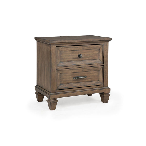 The Mariana 2-Drawer Nightstand is a perfect blend of timeless craftsmanship and functional elegance, making it an ideal addition to any bedroom. Crafted from solid Acacia wood and enhanced with Acacia veneers, this nightstand features a rich, hand-distre